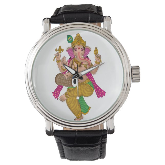 Dancing Ganesha Clock Horloge (Voorkant)