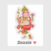 Dancing Ganesha Sticker  (Feuille)