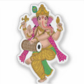 Dancing Ganesha Sticker (Devant)
