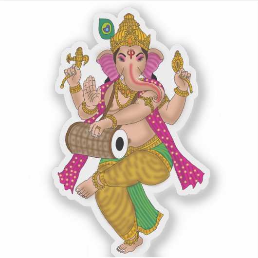 Dancing Ganesha Sticker (Devant)