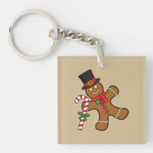 Dancing GingerbrooMan Sleutelhanger