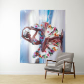 Dancing Girl Wandkleed (In situ)