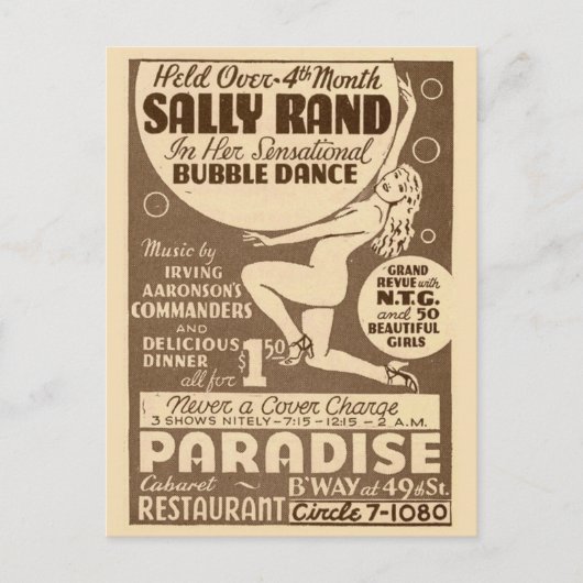 Dancing Girls Bubble Dance  Flyer Briefkaart (Voorkant)