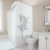 Dancing Goat Shadow Silhouette Shadow Buddies Douchegordijn (In situ)