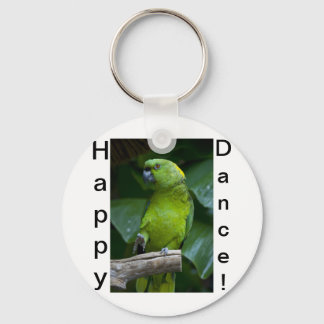 Dancing Green Parrot Sleutelhanger