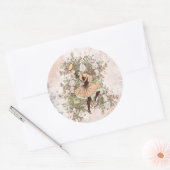  Dancing Gypsy Floral Mix en Match Ronde Sticker (Envelop)