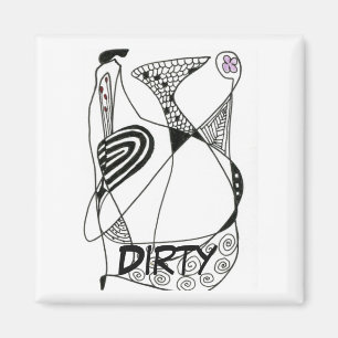 "Dancing Hen" Magnet de statut du lave-vaisselle A