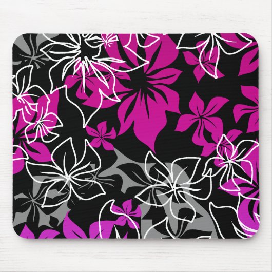 Dancing Hibiscus Mousepad Muismat (Voorkant)