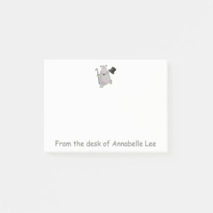 Dancing Hippo Post-it® Notes