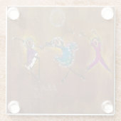 Dancing Joy Glass Onderzetter (Achterkant)