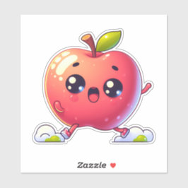 Dancing Kawaii appel Sticker