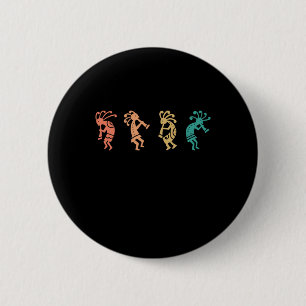 Dancing Kokopelli Southwestern Verenigde Staten Na Ronde Button 5,7 Cm