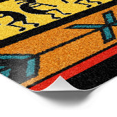 Dancing Kokopelli Tribal Wall Art Perfect Poster (Hoek)