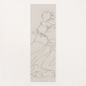 Dancing Lady Line Art Yogamat (Voorkant)