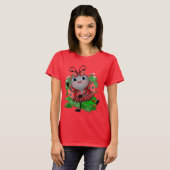 Dancing Ladybug dessin animé femme t-shirt (Devant entier)