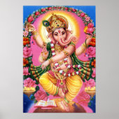 Dancing Lord Ganesha Poster (Voorkant)