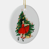  Dancing Meisje Kerstboom Ornament (Rechts)