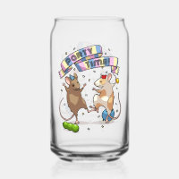 Dancing Mice Party Time Banner Confetti & Ballonne