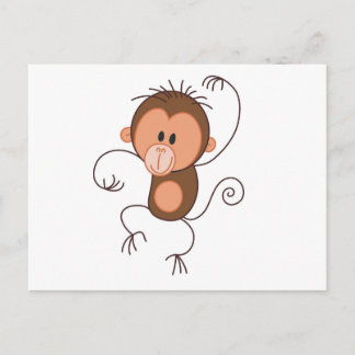 Dancing Monkey Briefkaart