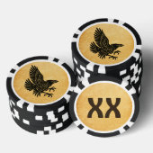 Dancing Norse Raven Poker Chips (Opstapeling)