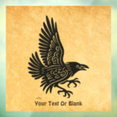 Dancing Norse Raven Raamsticker (Vel 3)