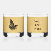 Dancing Norse Raven Whisky Glas (Voorkant)