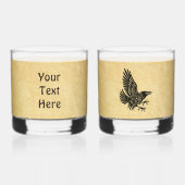 Dancing Norse Raven Whisky Glas (Achterkant)