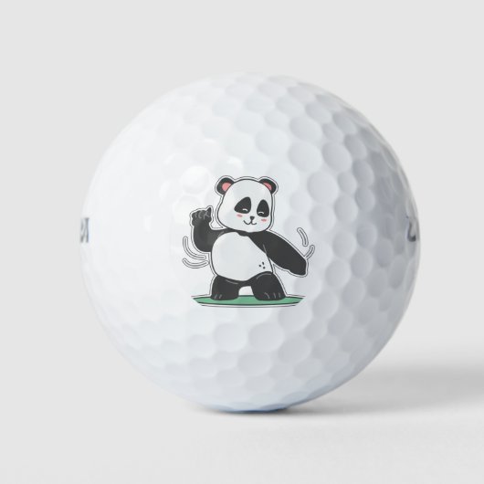Dancing panda golfballen (Voorkant)
