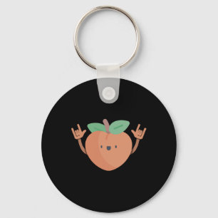 Dancing Peach Funny Dance Fruit Dancer Graphic T-s Sleutelhanger