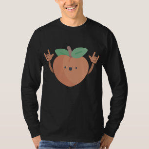 Dancing Peach Grappige Zomer Fruit Lover Dans Vega T-shirt