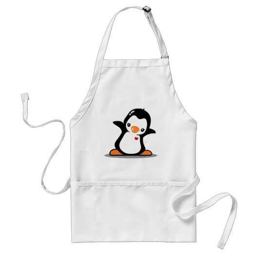 Dancing Penguin Apron Standaard Schort (Voorkant)