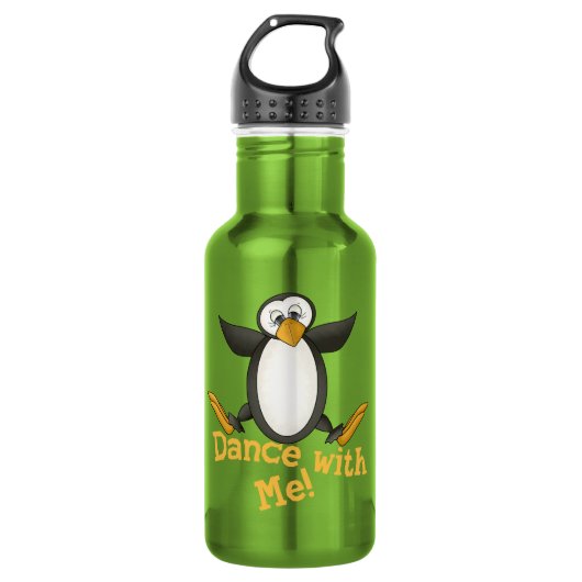 Dancing Penguin Waterfles (Voorkant)