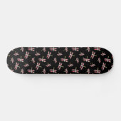 Dancing Pink Dragonfly Skateboard (Horizontaal)