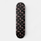 Dancing Pink Dragonfly Skateboard (Voorkant)