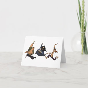 Dancing Pirates Note Card Kaart