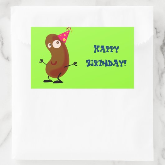 Dancing Potato Rechthoekige Sticker (Tas)