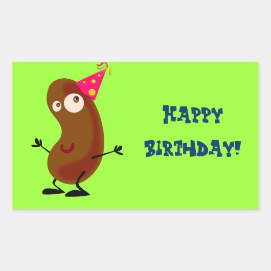 Dancing Potato Rechthoekige Sticker (Voorkant)