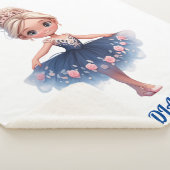 "DANCING PRINCESS" GEPERSONALISEERD SHERPA DEKEN (3/4)