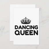 DANCING QUEEN BEDANKKAART (Voorkant / Achterkant)