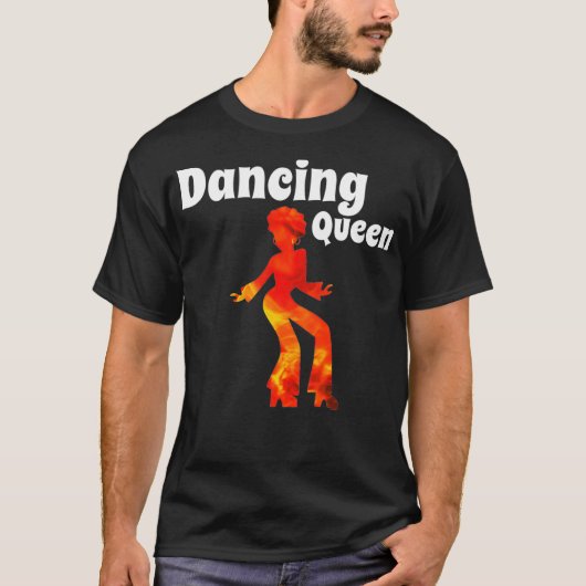 Dancing Queen dansen Prinses Disco 70s 60s T-shirt (Voorkant)