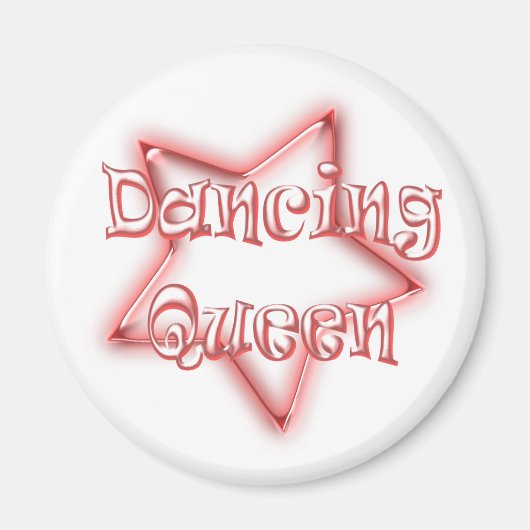 Dancing Queen Girls Rose Frigo Magnet (Devant)