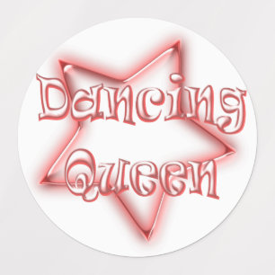 Dancing Queen Girls Roze Labels