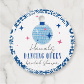 Dancing Queen Griekse Musical disco bruidsfeest Bedankjes Labels (Voorkant)