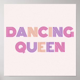 Dancing Queen Retro Poster