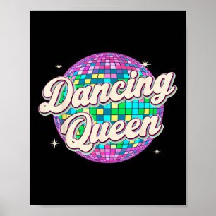 Dancing Queen Shirt Dancing 70s Kinder Meisje Poster