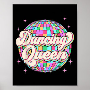Dancing Queen Shirt Dancing 70s Kinder Meisje Poster