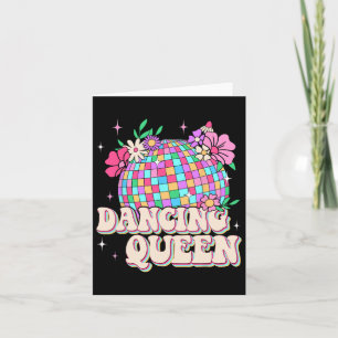Dancing Queen Shirt Retro Dance Mom jaren '70 jare Kaart