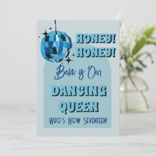 Dancing Queen verjaardagsuitnodiging Kaart