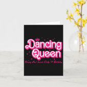 Dancing Queen Young en Sweet Only 17 Birthday Gir Kaart (Gele Bloem)