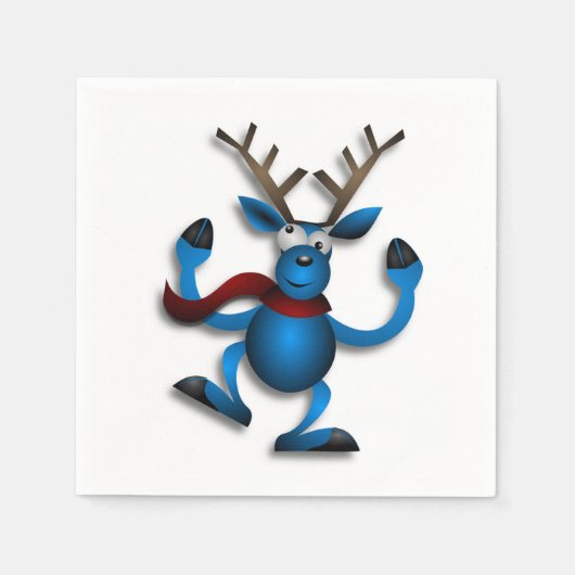 DANCING REINDEER SERVETTEN (Voorkant)